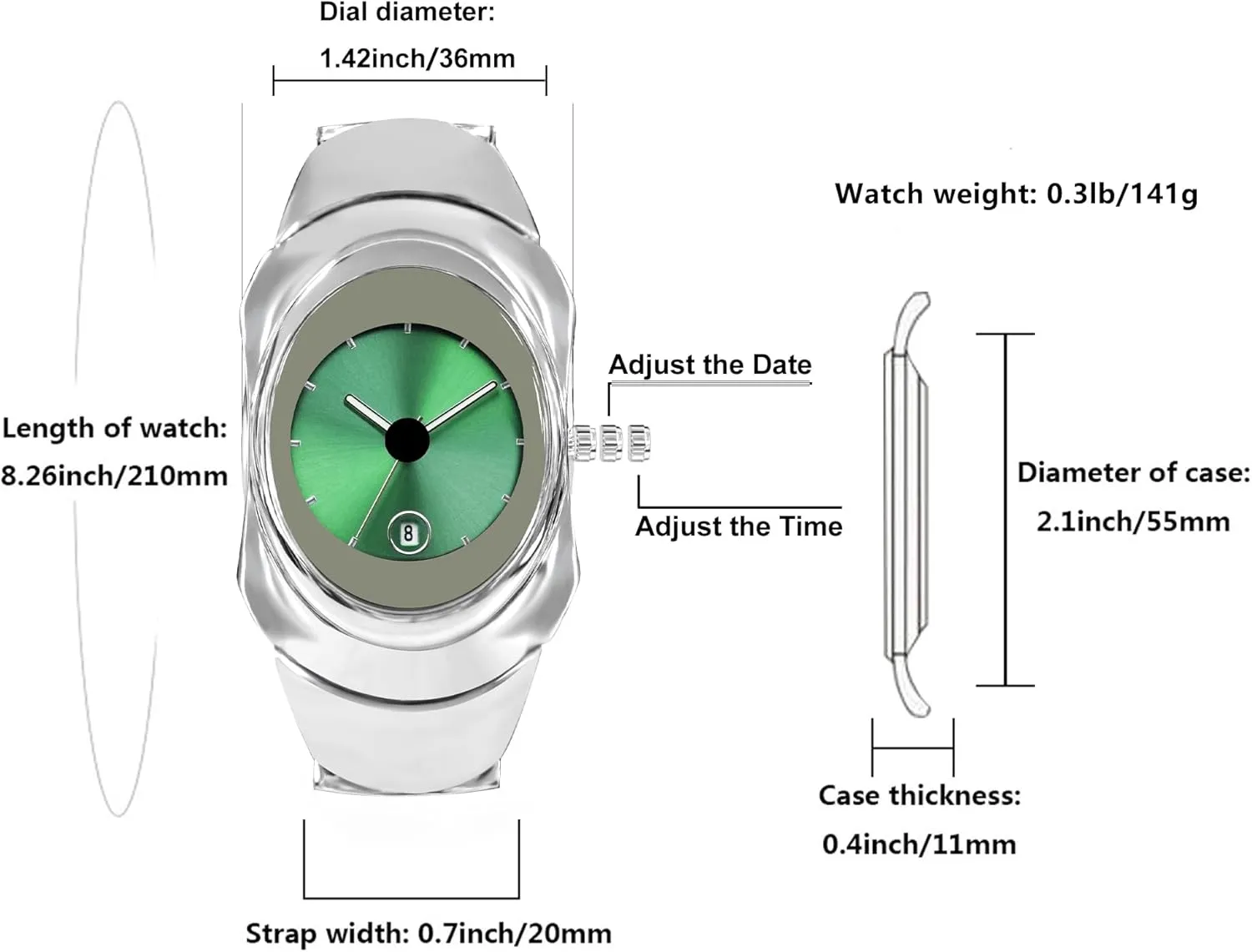 Wristwatch Analog earnest conflict breech tour Quartz Clock Date Waterproof Watch for Men BARAMON Men's Fashion Watches Stylish Futuristic Collectible Unique Male 