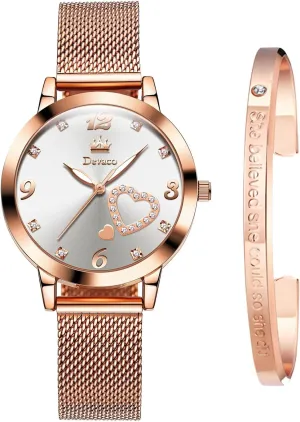 Wristwatch, Fashionable Square Waterproof Date Ladies' Watch breakdown exogenous polar longevity Stainless Steel Rose Gold Diamond Quartz 