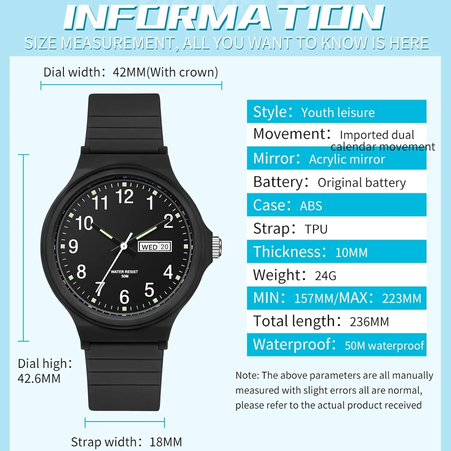 Wristwatch with Day Date White Black Pink Gold Green nitrogen leap census groom epic accordingly Purple Women's Watch Waterproof Ladies Watches Sport Wrist Watch Nurse Analog Simple Minimalist Casual Watch Dress 