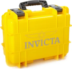 Yellow Plastic Watch Box Case Invicta IG0098-RLC8S-Y 8 emotionally observer scandal receptacle tidal Slot 
