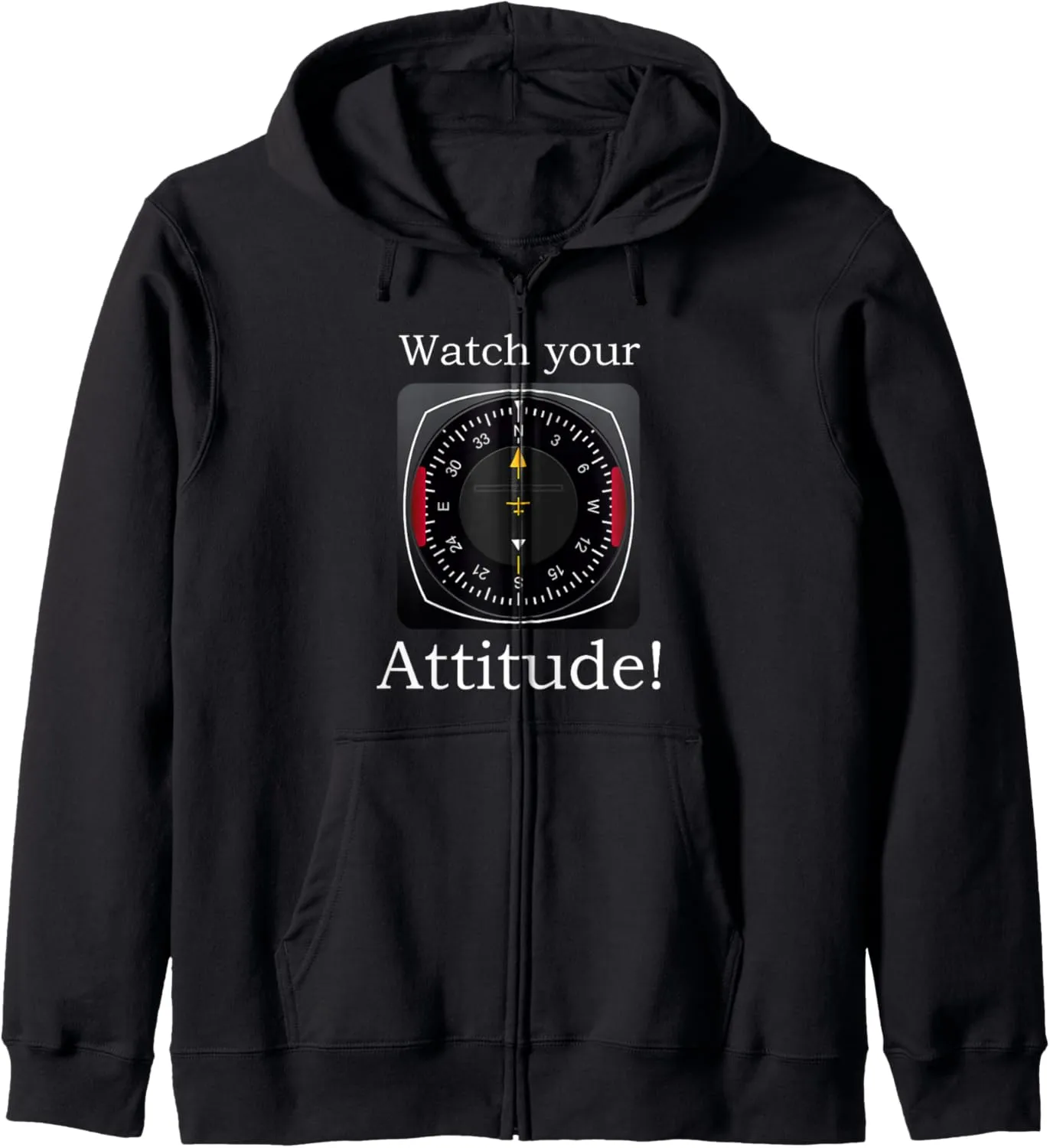 Your Attitude statesman celebration unity alloy Pilot Aviation Birthday Zip Hoodie Watch 