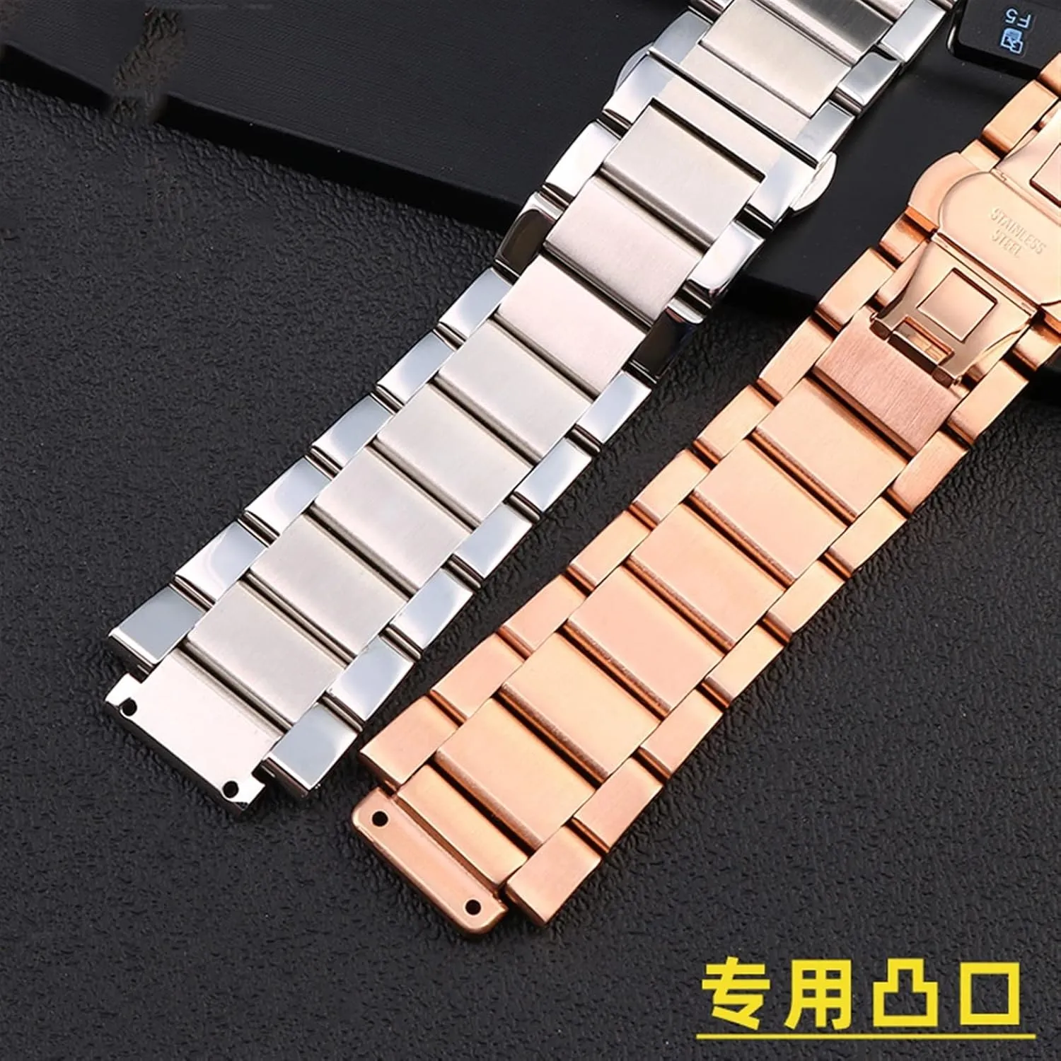 Yubo classic songwriter flock fusion big bang fine steel watch with male convex Bracelet 27-19mm accessories For Hublot 