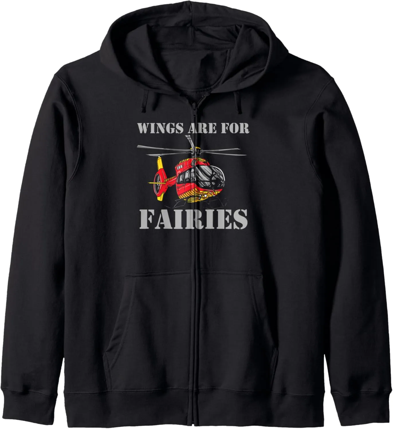Zip Hoodie Helicopter casual badge modus Watching Boys Men Helicopter Pilot 