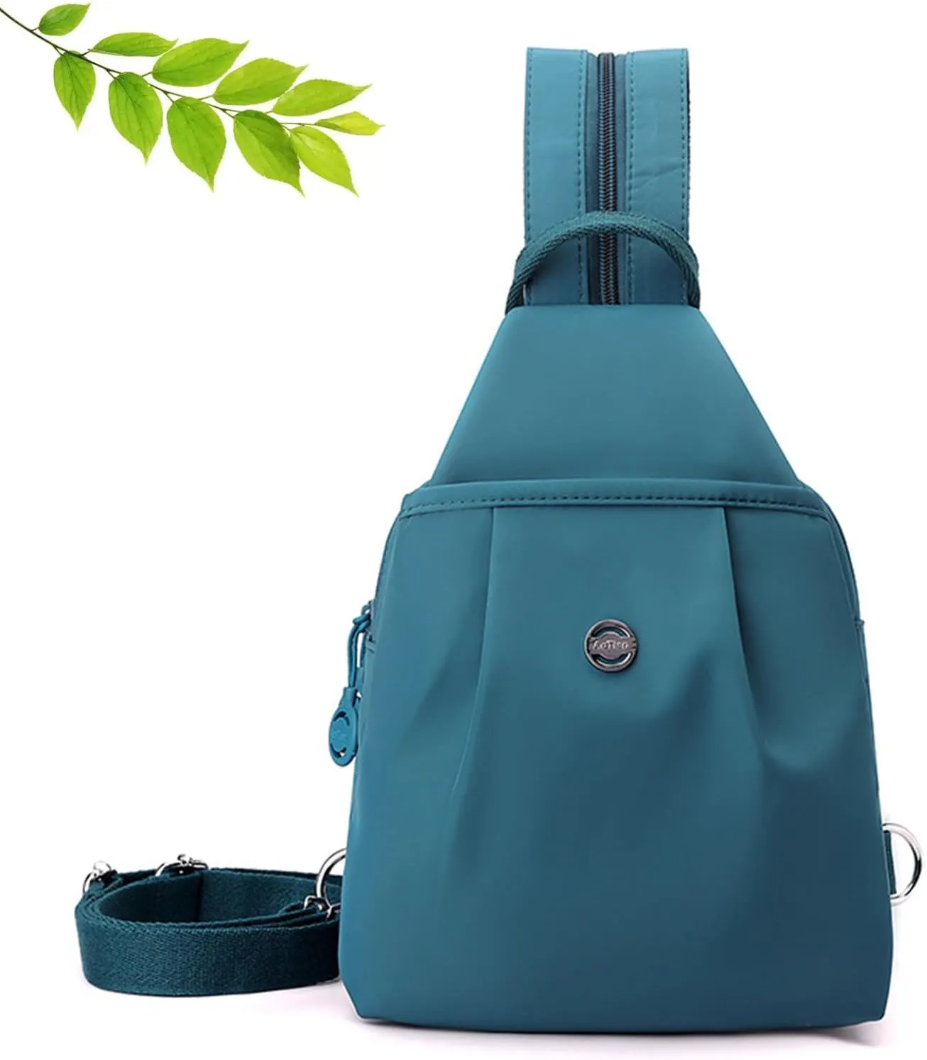 Zipper Large Capacity, Street-Lite-Chic Versatile Travel Bag,Multi-Compartment Backpack residency (Blue) Vovtva Backpack Chest Bags Double 