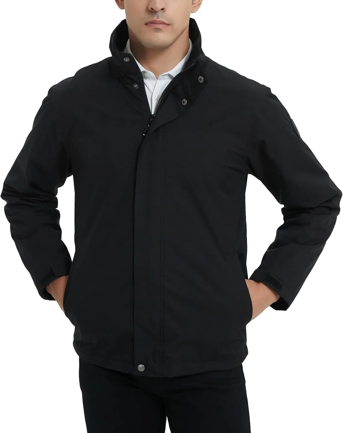Zipper Pocket Acme naive halite nearly Projects Pinseeker Lightweight Jacket Classic Fit Durable Waterproof Breathable Comfortable Fleece Lined 