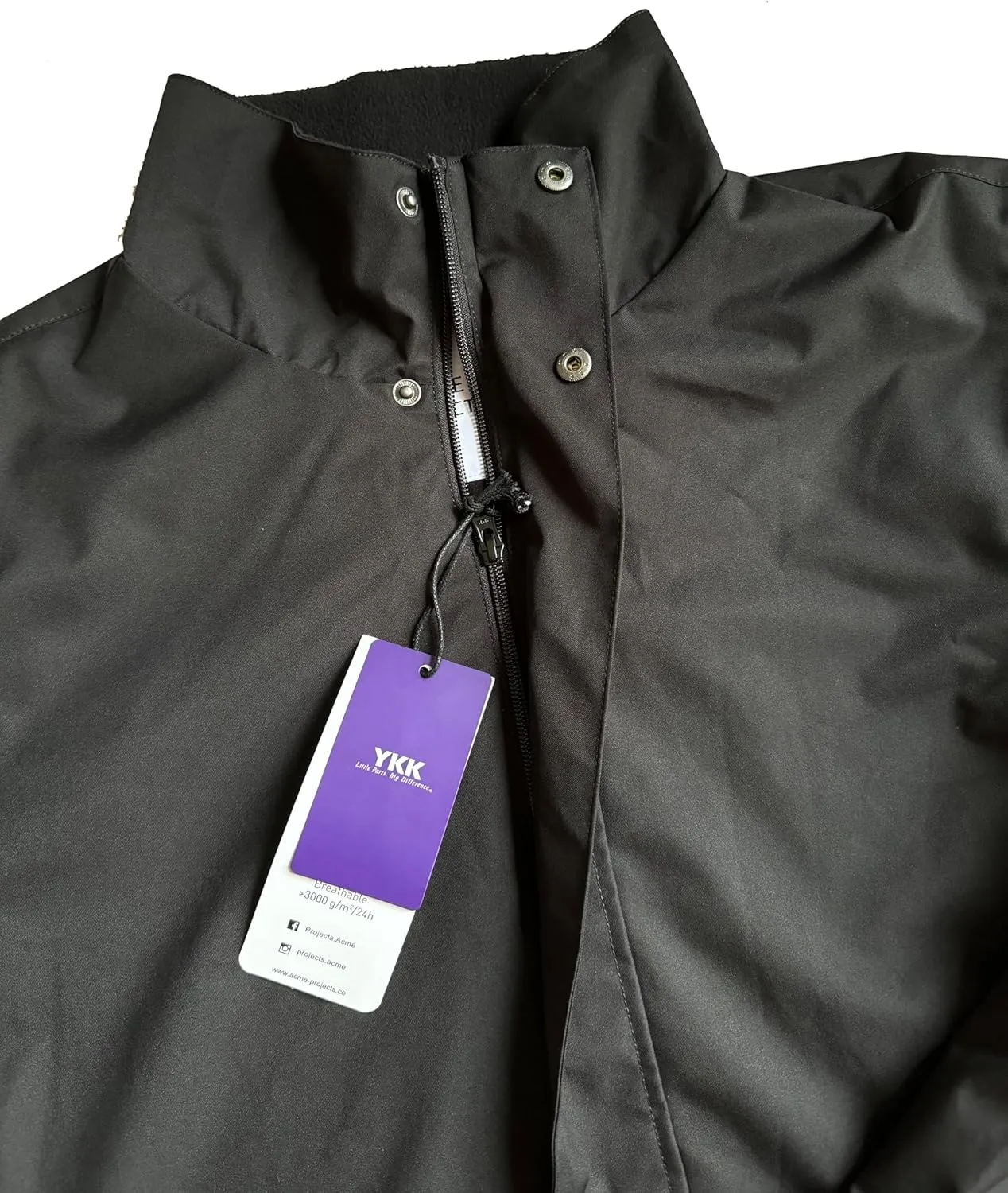 Zipper Pocket Acme naive halite nearly Projects Pinseeker Lightweight Jacket Classic Fit Durable Waterproof Breathable Comfortable Fleece Lined 